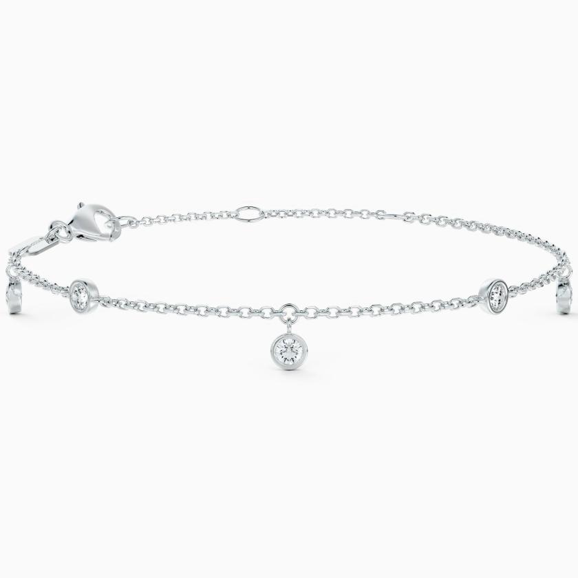 Bracelets & Bangles | Clea Five Diamond Bracelet In White Gold Bracelets & Bangles Bracelets & Bangles