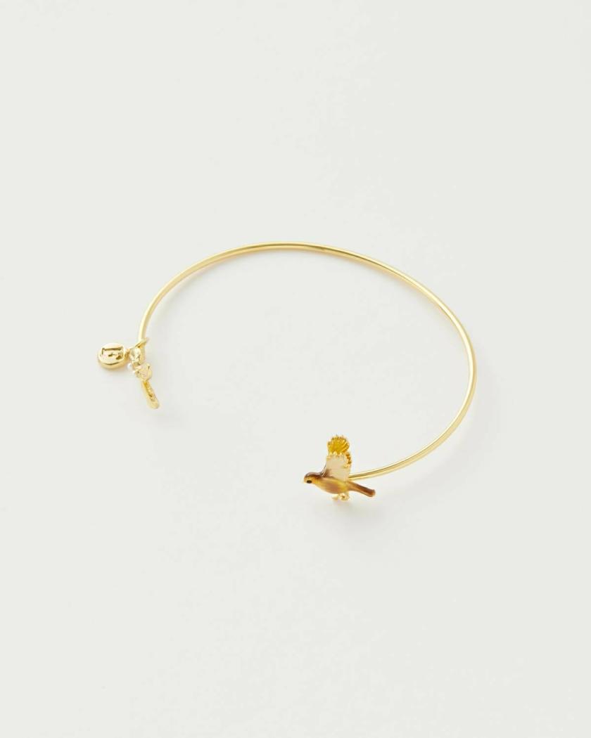 Bracelets & Bangles | Enamel Robin & Mistletoe Bangle Bracelets & Bangles Bracelets & Bangles