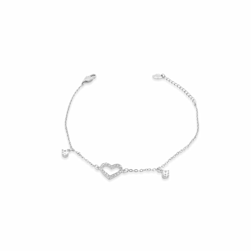 Bracelets & Bangles | Heart Cubic Zirconia Bracelet Bracelets & Bangles Bracelets & Bangles