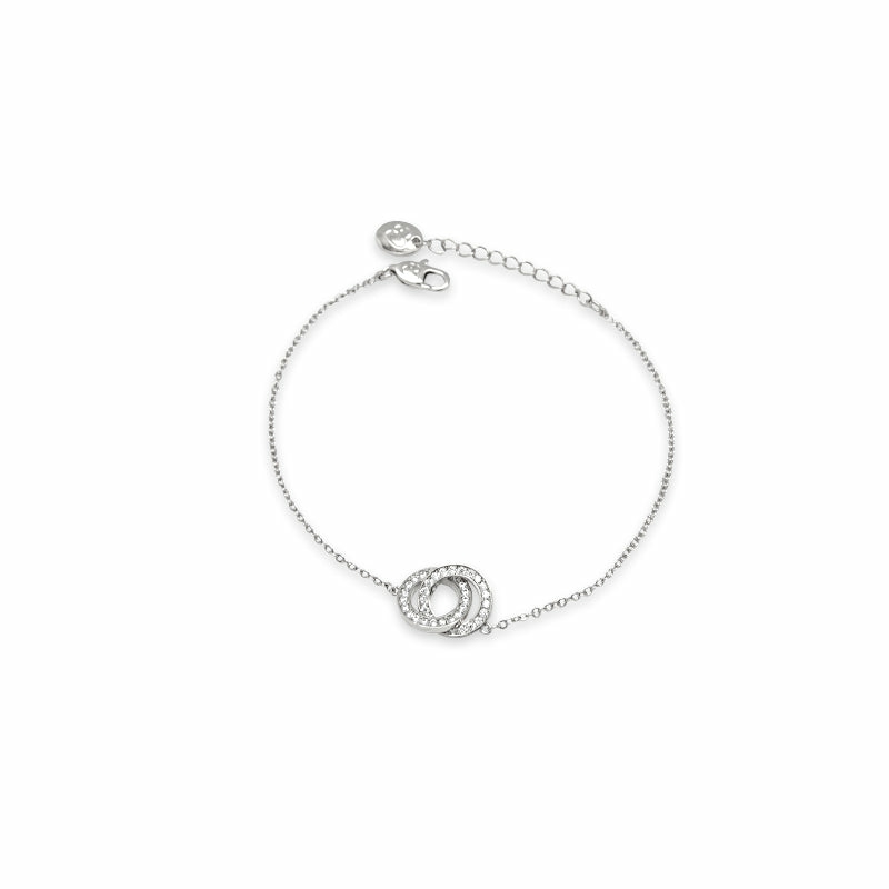 Bracelets & Bangles | Interlocking Circles Cubic Zirconia Bracelet Bracelets & Bangles Bracelets & Bangles