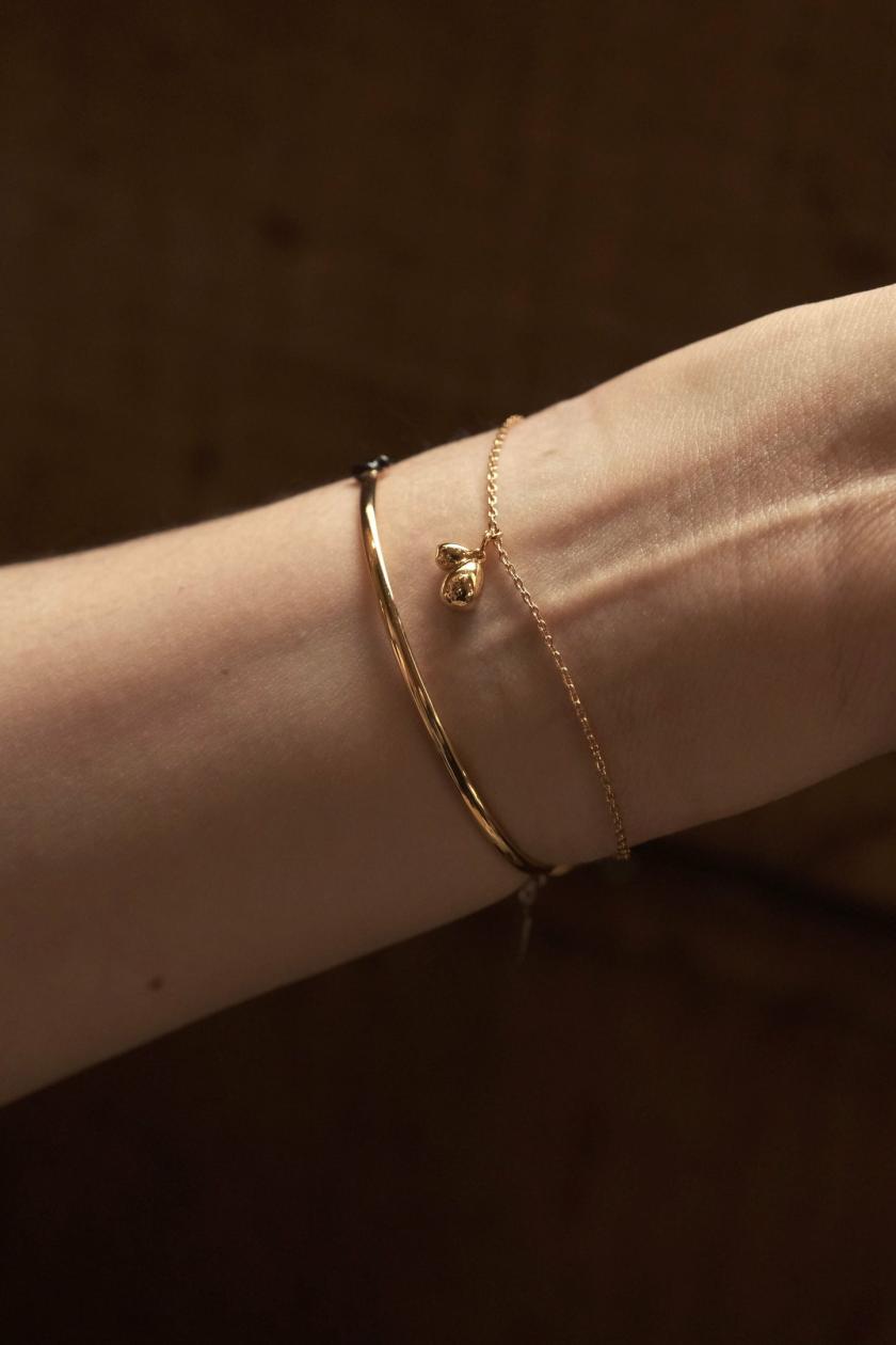 Bracelets & Bangles | Lucky Enamel Bean Bracelet (Gold) Bracelets & Bangles Bracelets & Bangles