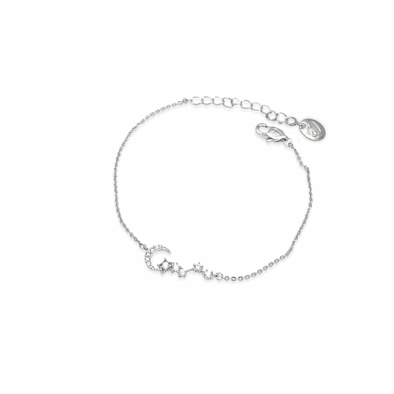 Bracelets & Bangles | Moon & Star Cubic Zirconia Bracelet Bracelets & Bangles Bracelets & Bangles