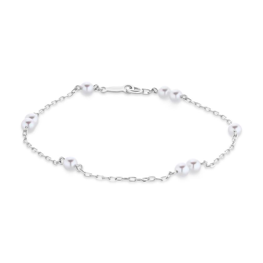 Bracelets & Bangles | Pearl Chain Bracelet In 18Ct White Gold Bracelets & Bangles Bracelets & Bangles