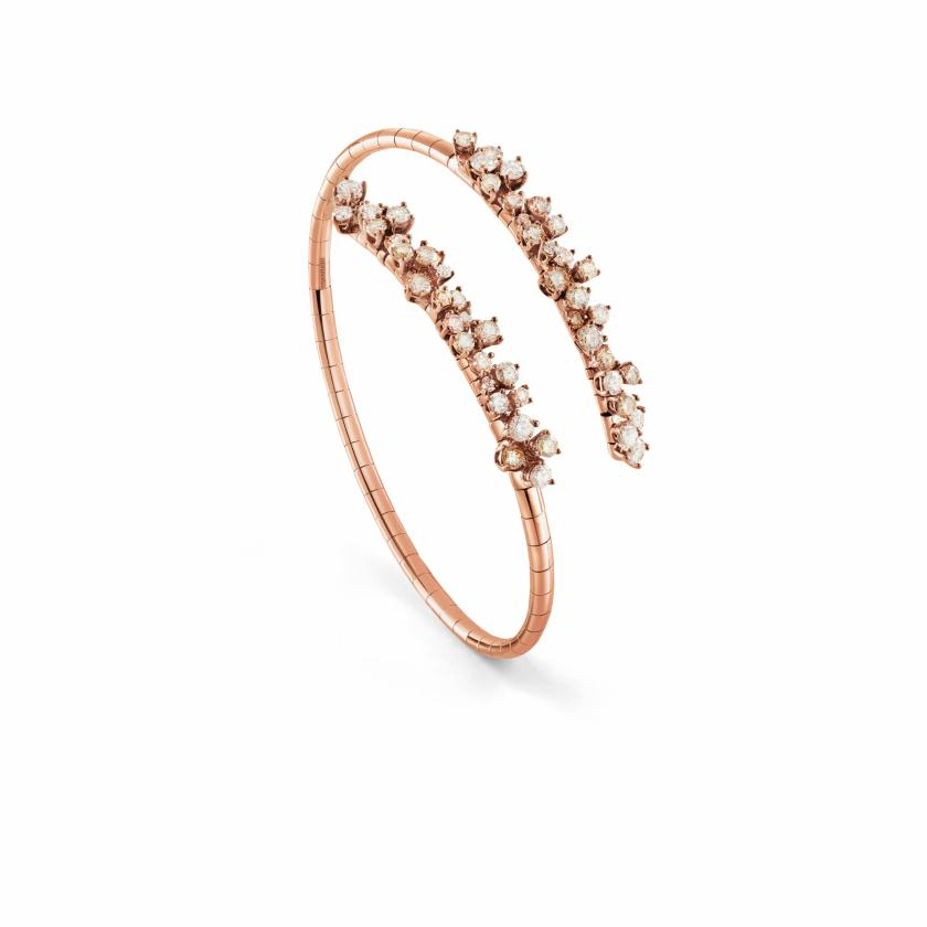 Bracelets & Bangles | Pink Gold, White Diamonds And Brown Diamonds Bracelet Bracelets & Bangles Bracelets & Bangles