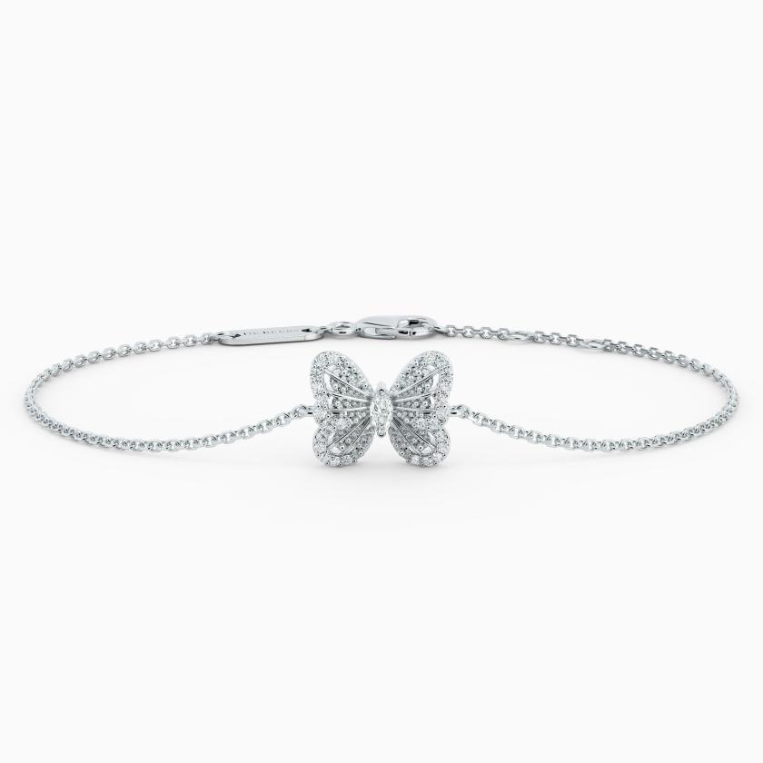 Bracelets & Bangles | Portraits Of Nature Butterfly Bracelet In White Gold Bracelets & Bangles Bracelets & Bangles