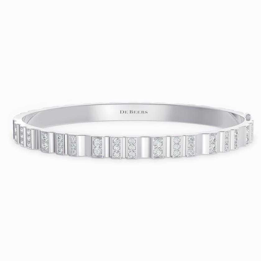 Bracelets & Bangles | Rvl Bangle In White Gold With Diamonds Bracelets & Bangles Bracelets & Bangles