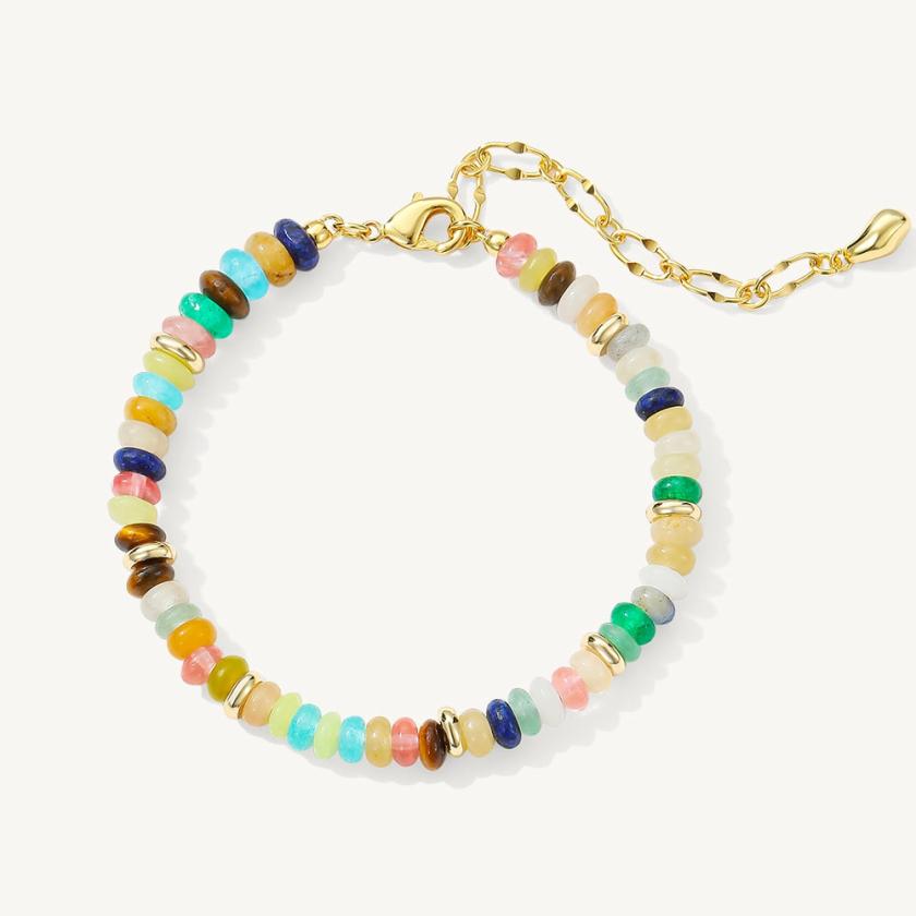 Bracelets & Bangles | Secret Garden Natural Gemstone Rainbow Beaded Bracelet Bracelets & Bangles bracelet