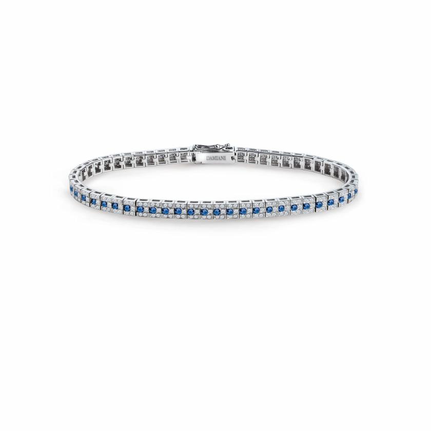 Bracelets & Bangles | White Gold Bracelet With Diamonds And Sapphires Bracelets & Bangles Bracelets & Bangles