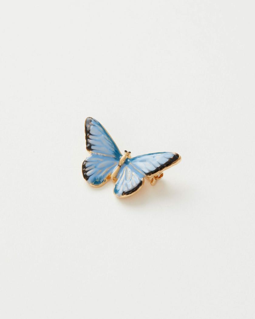 Brooches | Enamel Blue Butterfly Brooch Brooches Blue