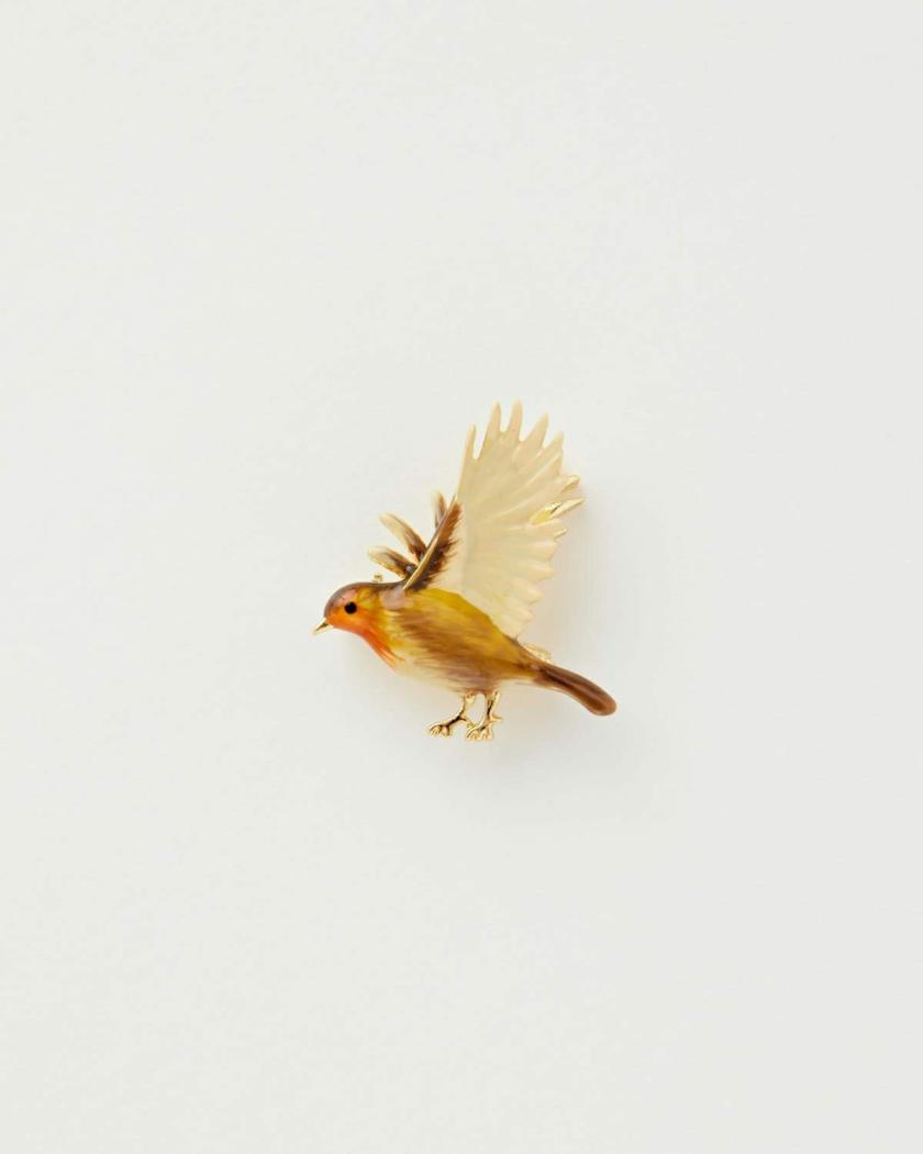 Brooches | Enamel Flying Robin Brooch Brooches Brooches