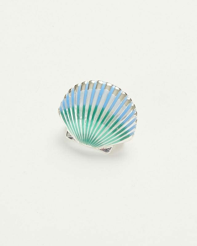 Brooches | Enamel Shell Brooch Brooches Brooches