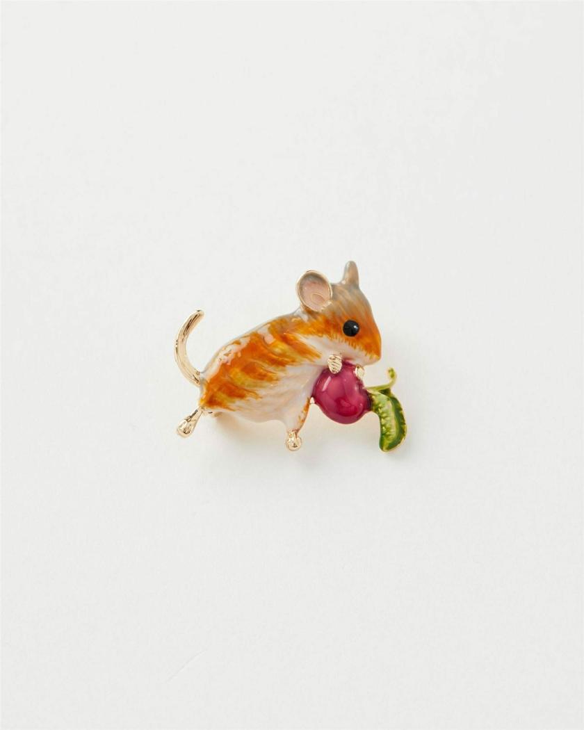 Brooches | Enamel Vole Brooch Brooches Brooches