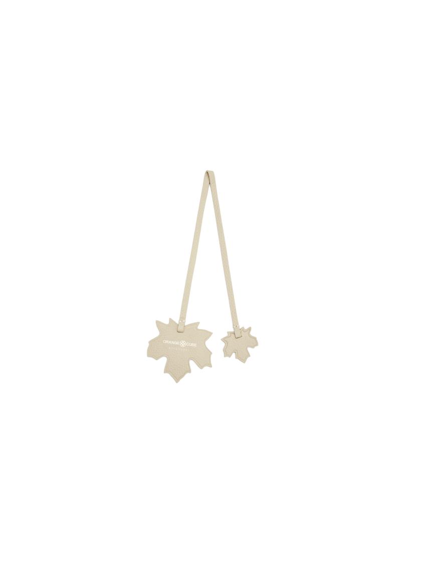 Charms | Leather Leaf Bag Charm Charms Beige