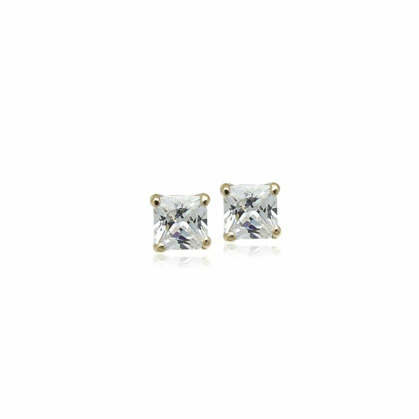 Earrings | 6Mm Cubic Zirconia Solitaire Stud Earring Earrings Earrings