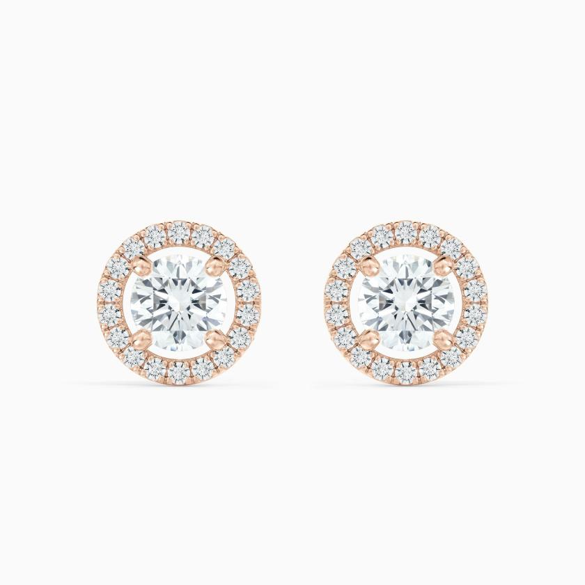 Earrings | Aura Round Brilliant Diamond Studs Earrings Earrings