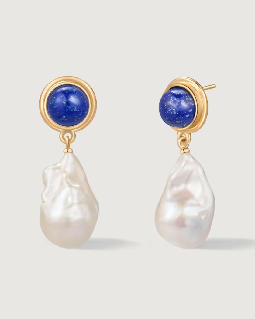 Earrings | Azure Glow Baroque Pearl Earring Earrings Earrings