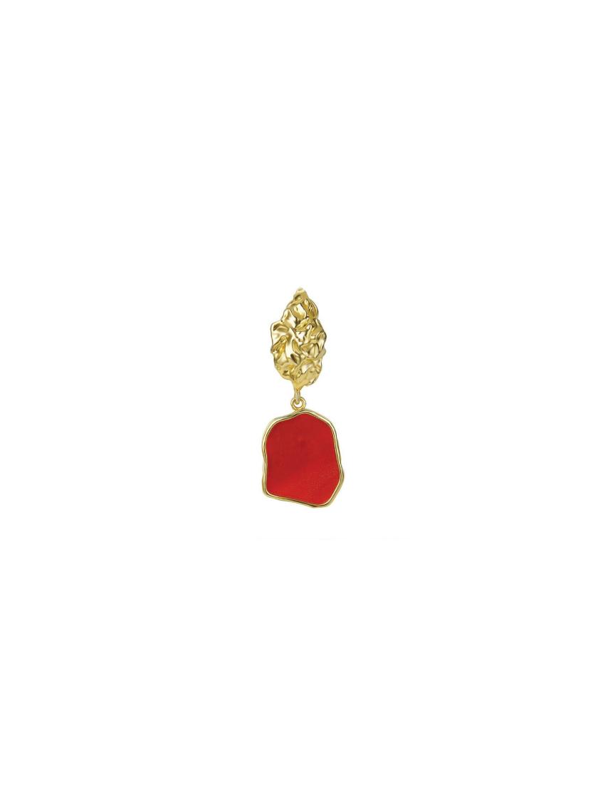 Earrings | Baroque Earring – Red (Single) Earrings Earrings