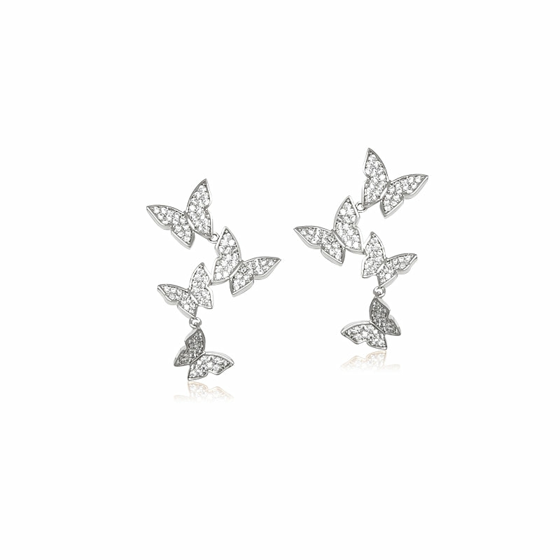 Earrings | Butterfly Cubic Zirconia Earrings Earrings Earrings