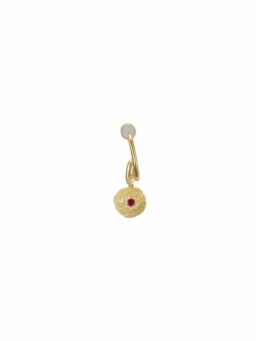 Earrings | Cocoa Earring – Spiral (Red) (Single) Earrings Earrings