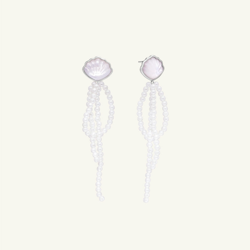 Earrings | Dawn Seashell Tassel Earrings Earrings Dawn Sea