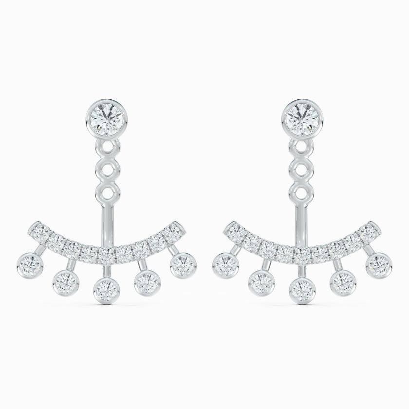 Earrings | Dewdrop Jacket Earrings In White Gold Earrings Earrings