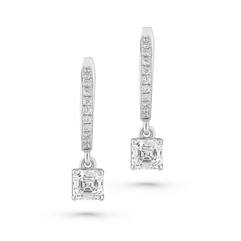 Earrings | Diamond Earrings In Platinum Earrings Earrings