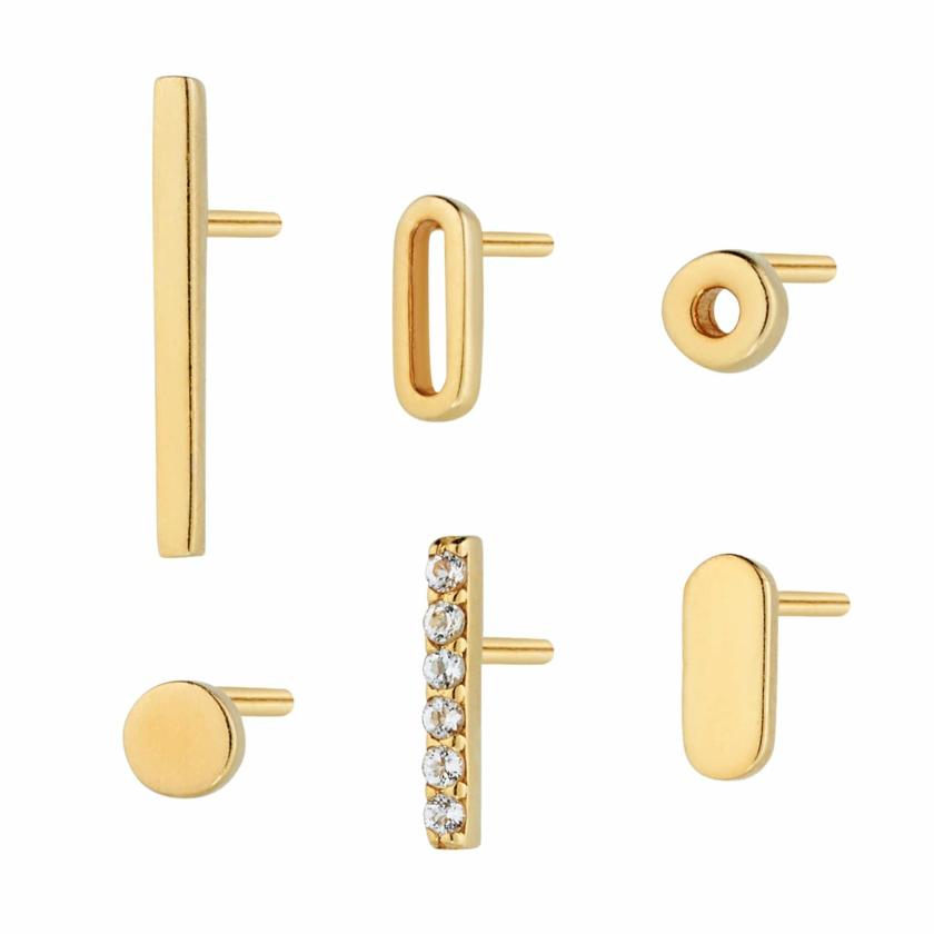 Earrings | Ellipse Stud Stack Earrings Earrings