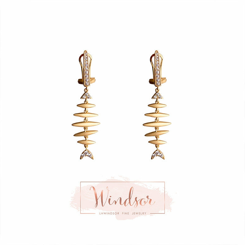 Earrings | Fishbone Earrings Earrings Earrings