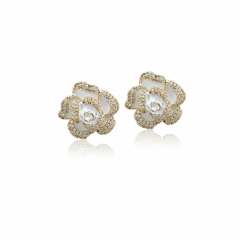 Earrings | Flower Cubic Zirconia Earrings Earrings Earrings