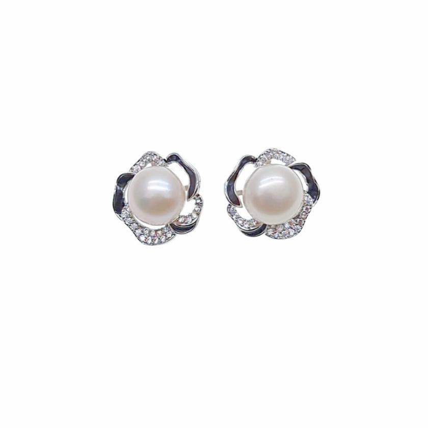 Earrings | Flower Freshwater Pearl Earrings Earrings Earrings