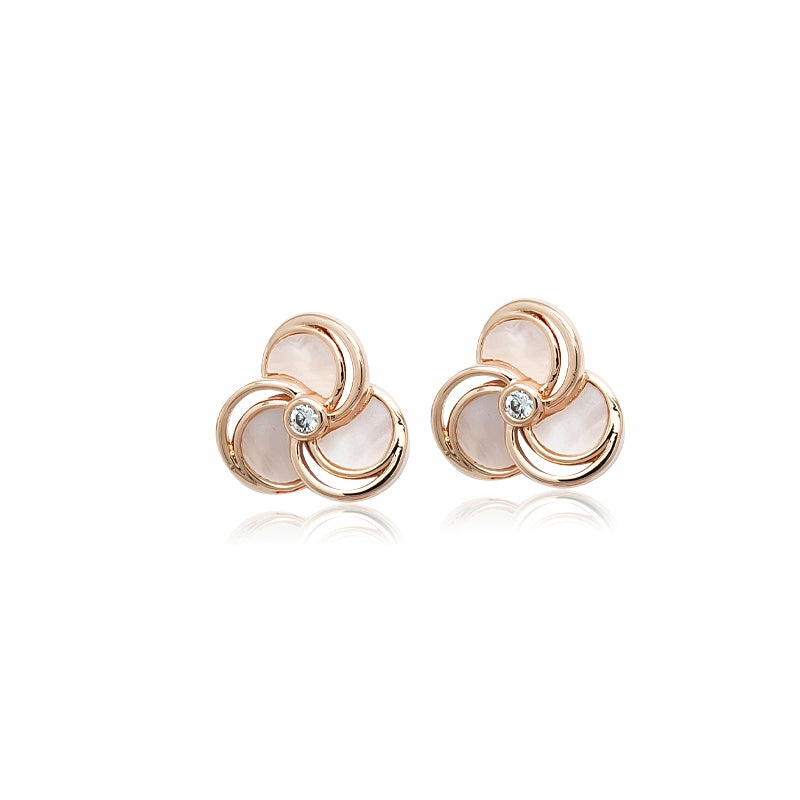 Earrings | Flower Mother Of Pearl Rosegold Earrings Earrings Earrings