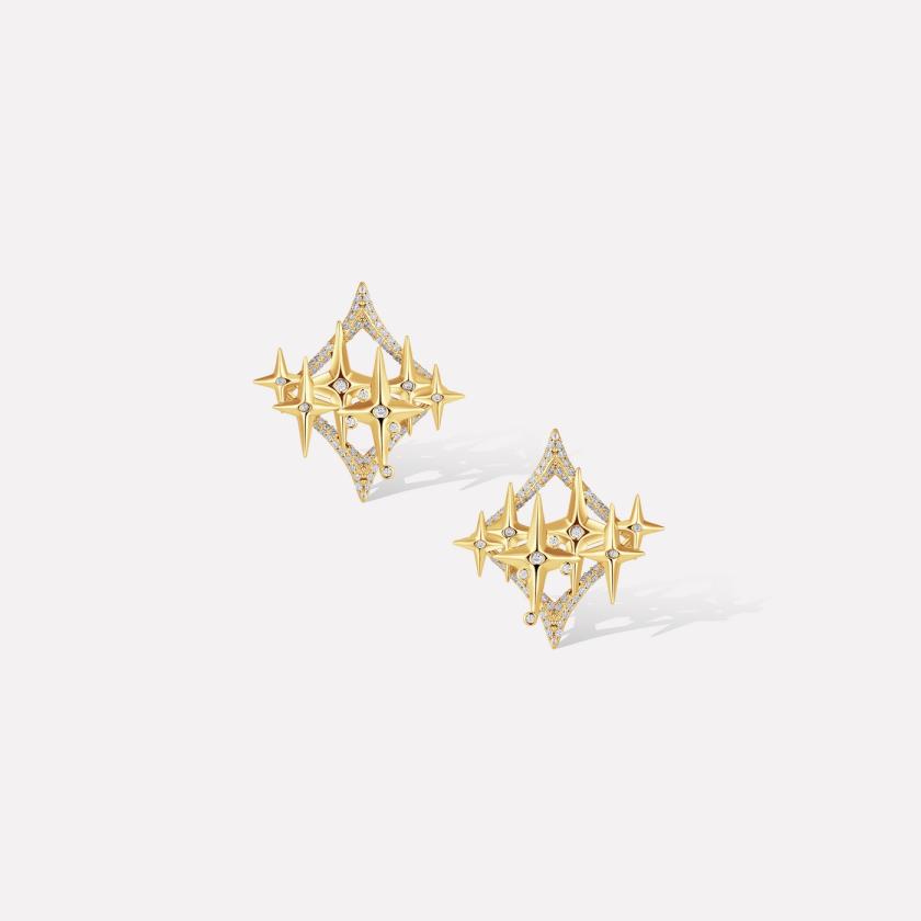 Earrings | Golden Starry Earrings Earrings Earrings