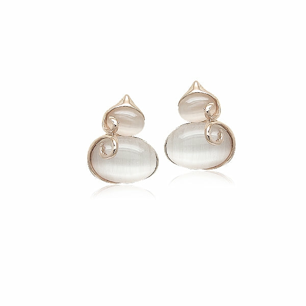 Earrings | Gourd-Hulu Simulated Moonstone Earrings Earrings Earrings