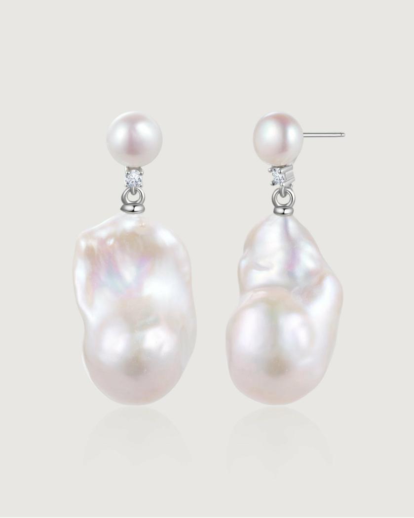 Earrings | Lotus Baroque Pearl Earring Earrings Earrings