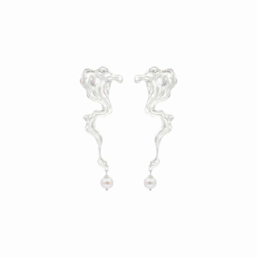 Earrings | Moonquake Irregular Wave Pattern Pearl Pendant Earrings Earrings Earrings