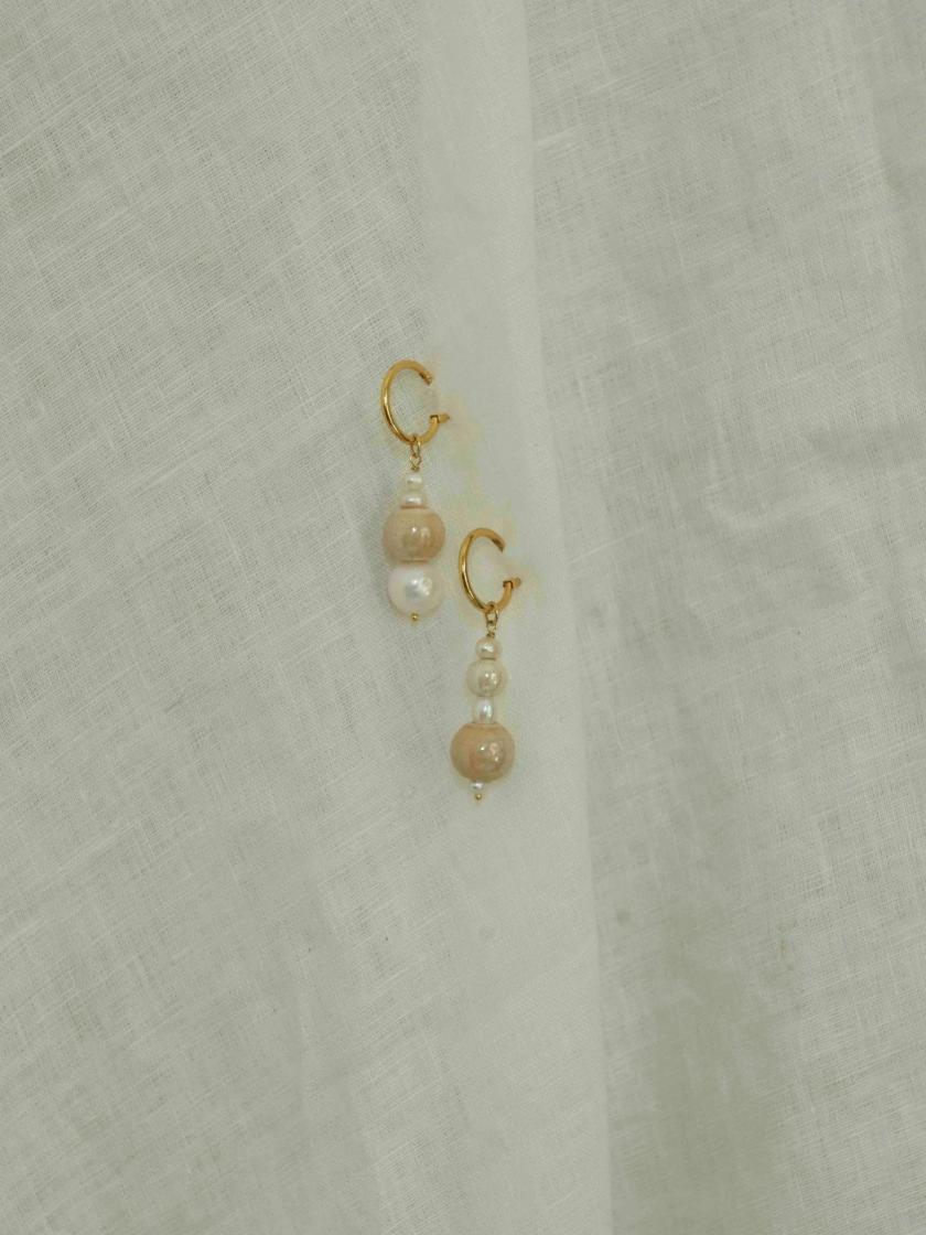 Earrings | Pearl And Ceramic Drop Earrings Earrings Earrings