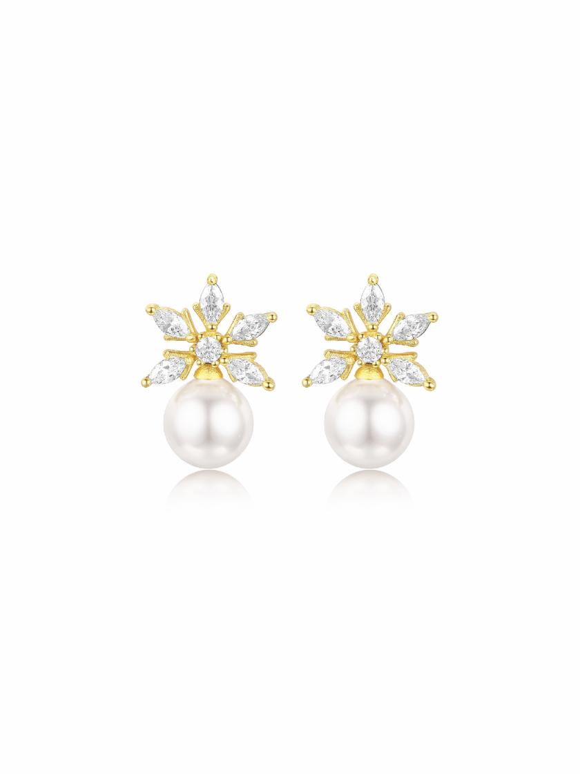 Earrings | Pearly Snow Earrings (Pair) Earrings Earrings