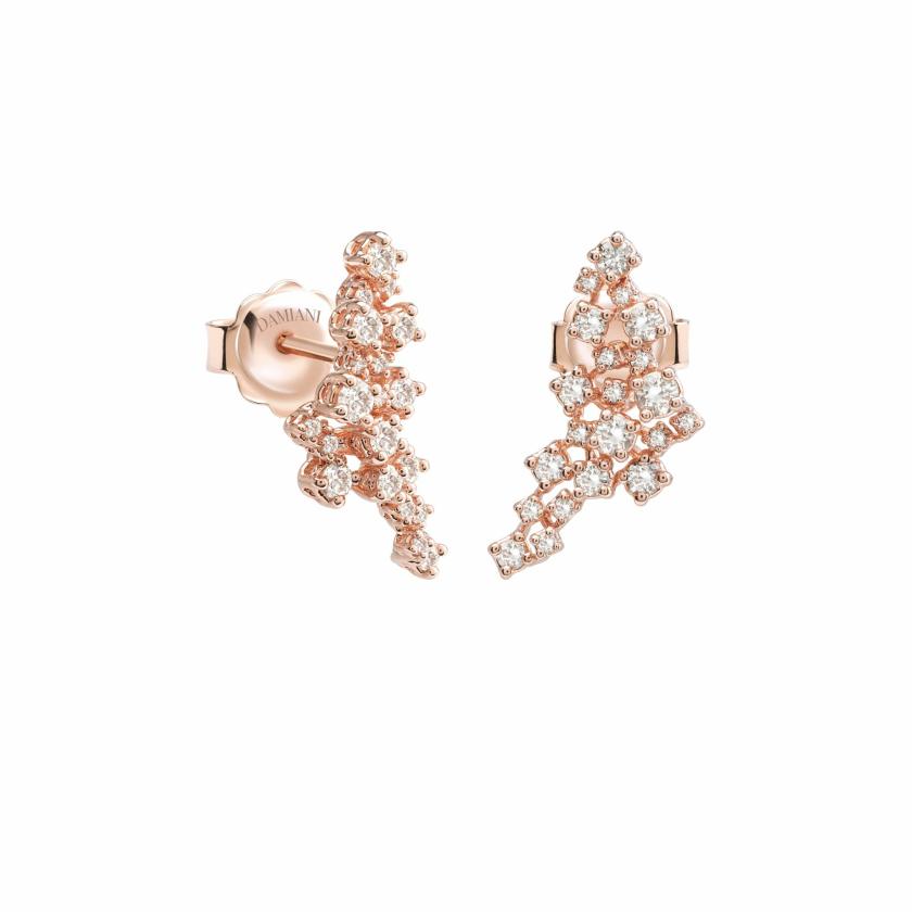 Earrings | Pink Gold And Diamonds Earrings Jewelry Earrings