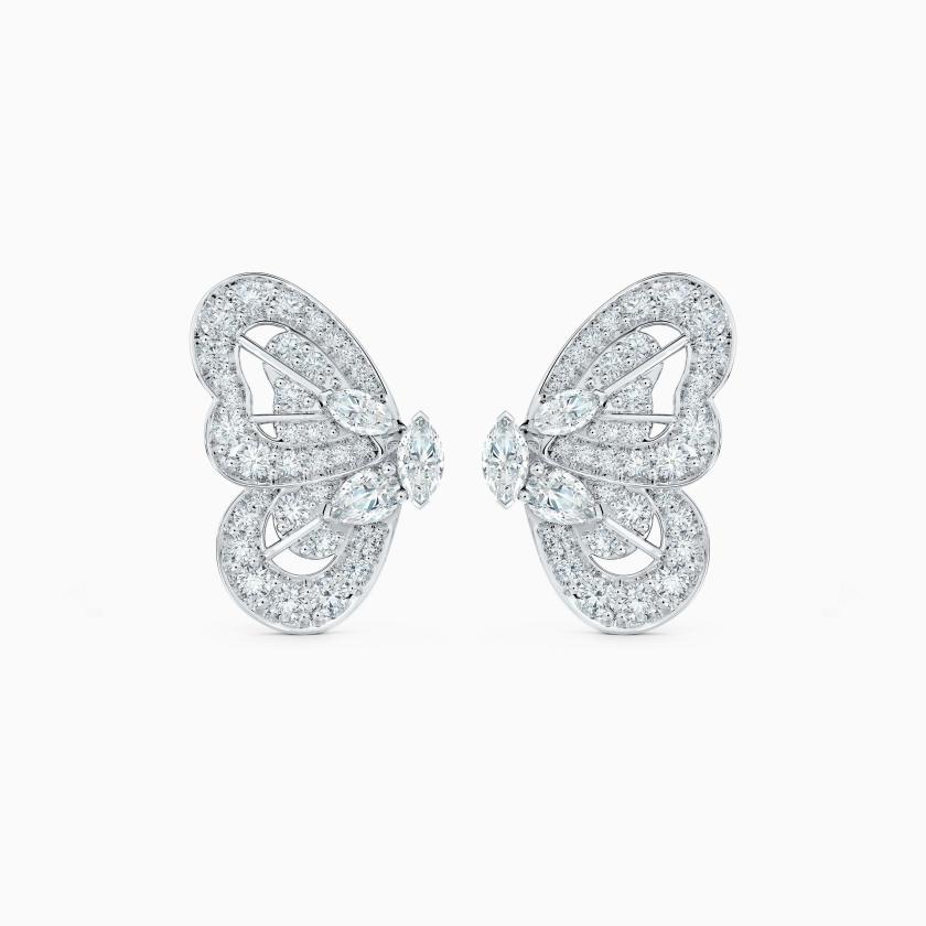 Earrings | Portraits Of Nature Butterfly Earrings In White Gold Earrings Earrings