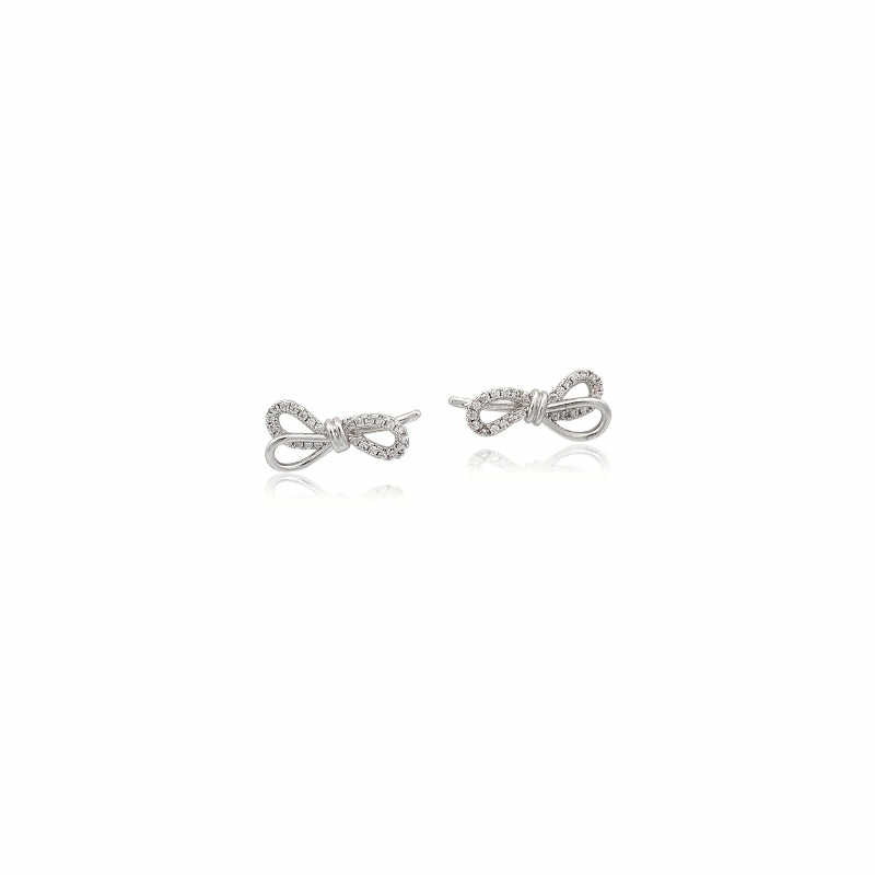 Earrings | Ribbon Cubic Zirconia Earring Earrings Earrings