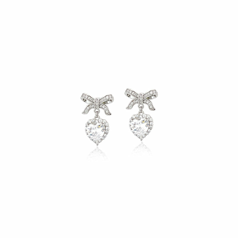 Earrings | Ribbon Cubic Zirconia Earrings Earrings Earrings