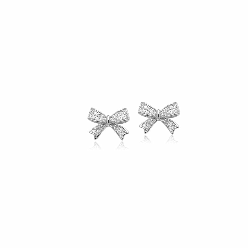 Earrings | Ribbon Cubic Zirconia Earrings Earrings Earrings