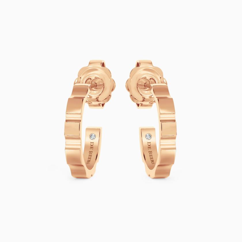 Earrings | Rvl Hoop Earrings In Rose Gold Earrings Earrings