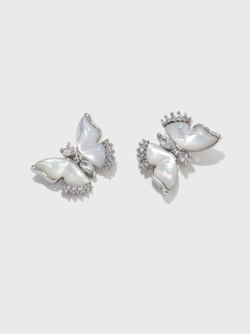 Earrings | Shell Butterfly Earrings Earrings Earrings