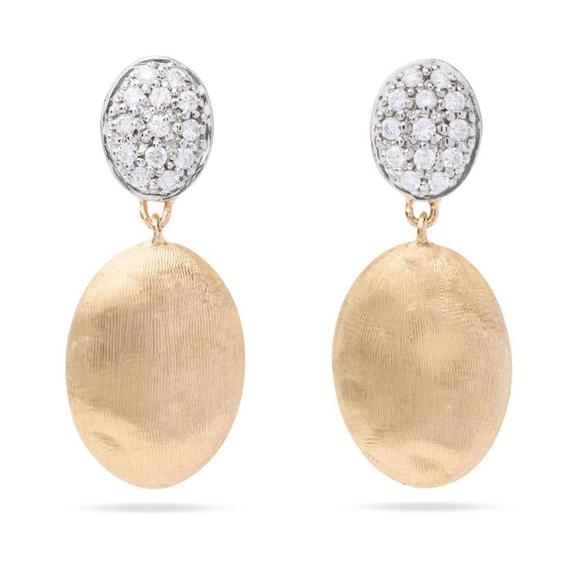 Earrings | Siviglia Diamond Drop Earrings In 18Ct Yellow Gold Earrings Earrings