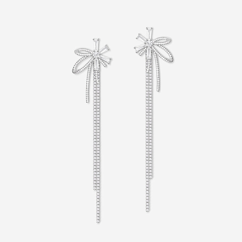 Earrings | Snowflake Tassel Earring Earrings Earrings