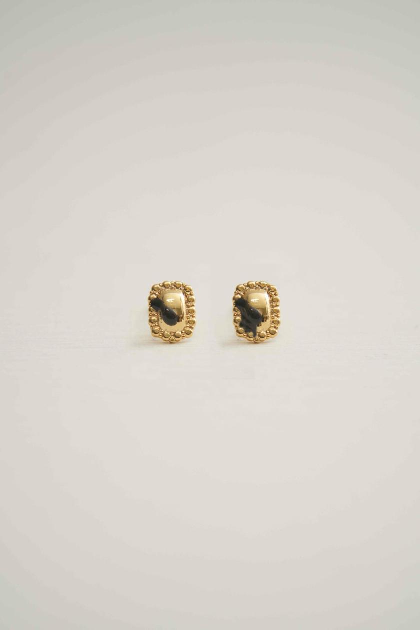 Earrings | Sterling Floral Gemstone Stud Earrings (Gold) Earrings Earrings