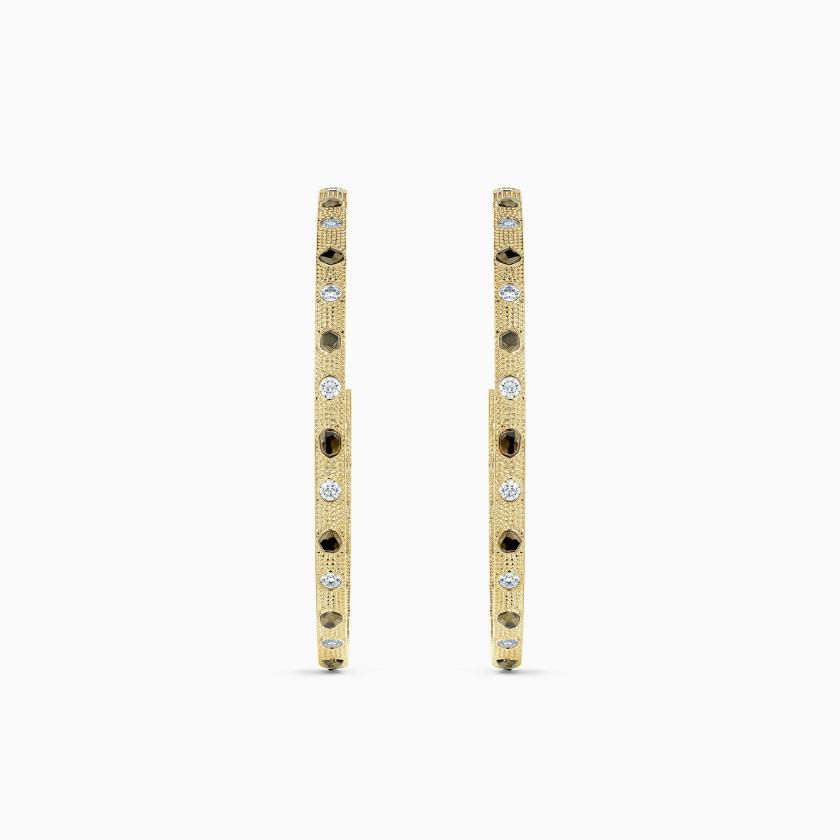 Earrings | Talisman Hoop Earrings In Yellow Gold Earrings Earrings