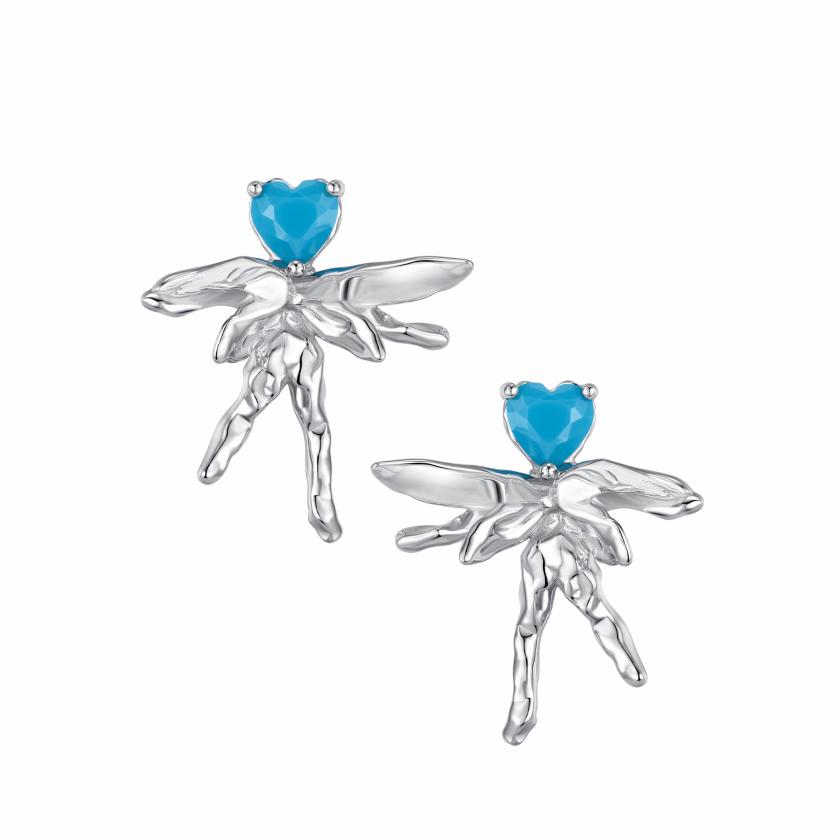 Earrings | Tasty / Heart Shape Turquoise Fairy Earring Earrings Earrings