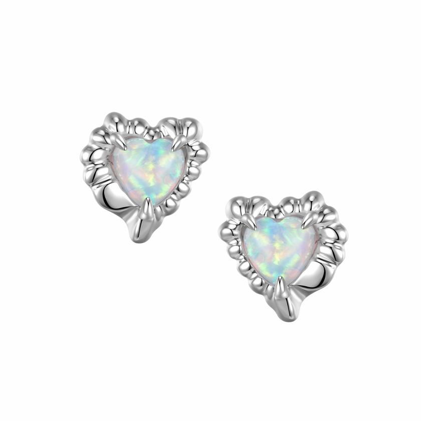 Earrings | Tasty / Opal Melting Heart Earrings Earrings Earrings